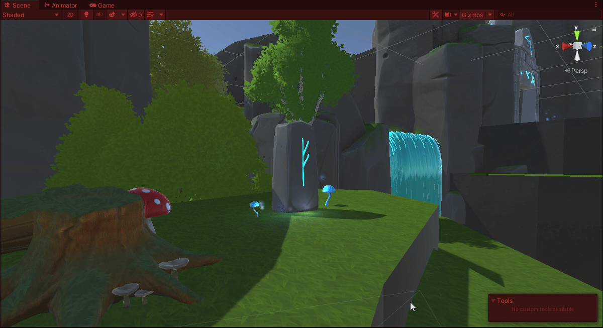 Putting some vfx on statues (keys)